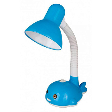 Настольная лампа Camelion KD-389 C06 Рыба-кит синий 40Вт, E27