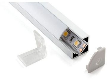 Профиль угловой алюминиевый для LED ленты (18,5mm) LL-2-ALP004 