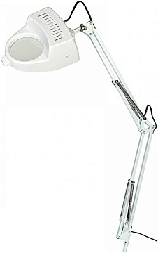 Настольная лампа Camelion KD-350 C01 белый  60Вт, с увелич стеклом