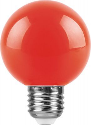 Лампа с/д FERON 3W 230V E27 LB-371 красный