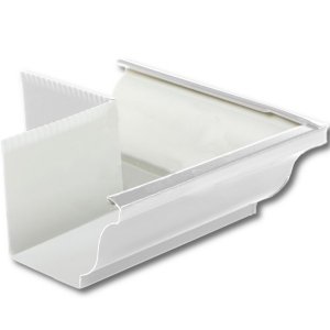 Угол желоба наружный 120*86 (ПЭ-01-9003-0,5) Белый