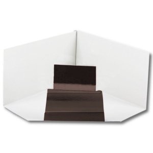 Угол желоба внутренний 120*86 (ПЭ-01-8017-0,5) Коричневый