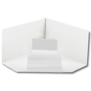 Угол желоба внутренний 120*86 (ПЭ-01-9003-0,5) Белый