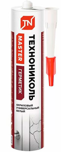 Герметик ТЕХНОНИКОЛЬ универсальный АКРИЛОВЫЙ,белый, картридж,12*280 мл