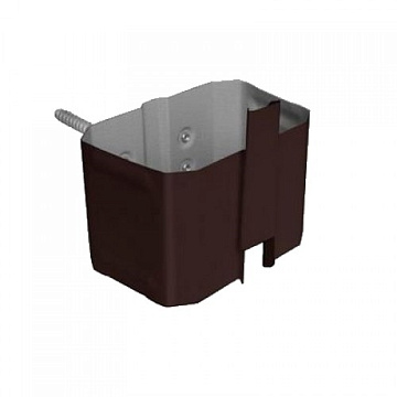 Держатель трубы Д-1 саморез (ПЭ-01-8017-0,5) Коричневый