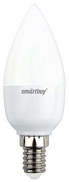 Лампа с/д Smartbuy-C37-07W/6000/E14 свеча