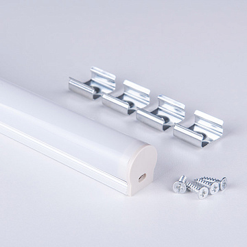 Накладной алюминиевый профиль для светодиодной ленты LL-2-ALP010