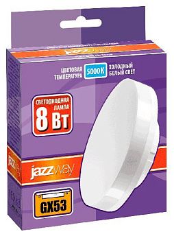 Лампа Jazzway PLED-GX53 8w 5000K 640Lm  230															