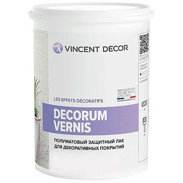 Лак защитный полуматовый 2,5л Decorum Vernis Vincent Decor 