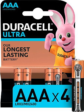Батарейки DURACELL UltraPower AAA 4шт  LR03-4BL 