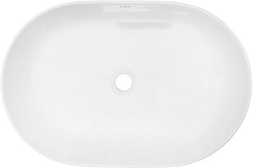 Раковина накладная CREO 580*380*140 овальная БЕЛЫЙ МАТОВЫЙ (PU4300MRMWH)