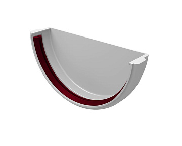 Заглушка желоба Белая универсальная ПВХ GL