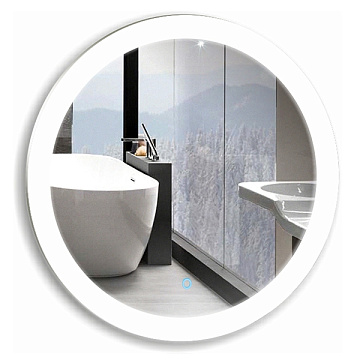 Зеркало для ванной с LED подсветкой AZARIO Перла d-770 круглое, c диммером (ФР-00000847)