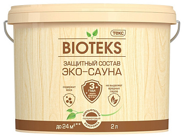 Лак Эко-Сауна Биотекс ПРОФИ п/мат (2л)