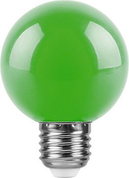 Лампа с/д FERON 3W 230V E27 LB-371 зеленый