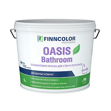 OASIS BATHROOM A  0,9л  п/мат для влажных помещений FINNCOLOR