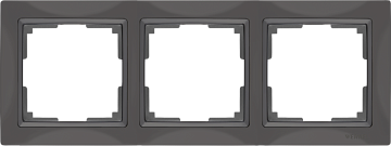 Рамка WERKEL на 3 пост (серо-коричневый, basic) WL03-Frame-03