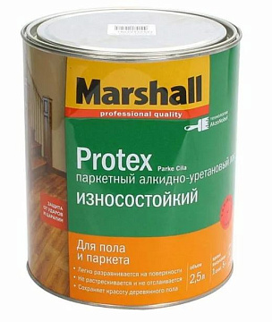 Лак паркетный мат. 2,5л Маршал