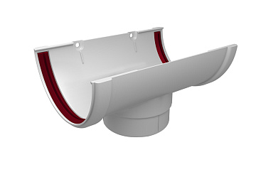 Воронка водосборная Белая ПВХ GL