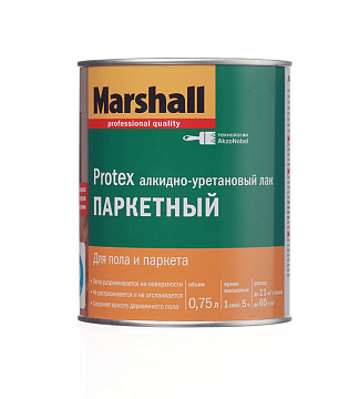 Лак паркетный глянец 0,75л Маршал