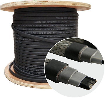 Саморегулирующийся кабель SRL 24-2CR (10 п.м.) в пленке