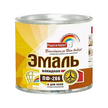 Эмаль ПФ-266 Светлый орех 1,9кг Радуга Малер