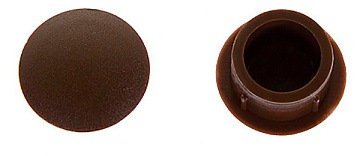 Заглушка под отверстие d10 тёмно коричневая (50 штук в упаковке)