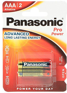 Элемент питания PANASONIC Pro Power LR-03 2шт AAA