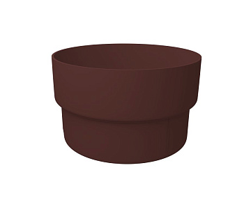 Муфта трубы соединительная Коричневая ПВХ GL