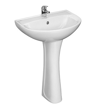 Раковина с пьедесталом SANTERI ВИКТОРИЯ с отверстием (1.3111.6.S00.11B.0   1.3601.2.S00.00B.0)