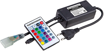Контроллер для гибкого неона RGB LS001 220V 5050 с ПДУ (ИК) IP20
