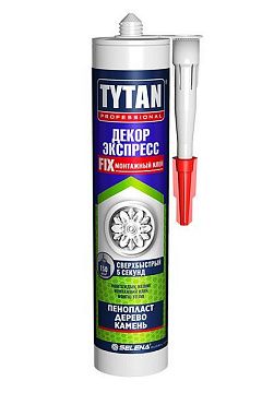 Клей монтажный Декор Экспресс супербелый 310мл TYTAN Professional (96269) (12шт)