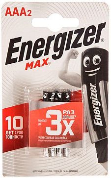 Элемент питания ENERGIZER MAX AAA E92 2шт*12