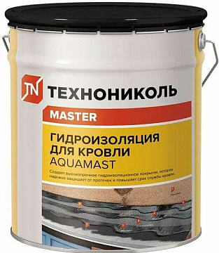 Гидроизоляция битумно-резиновая д/кров. AquaMast 18кг