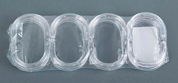 Комплект колец 12 штук прозрачный (S-YLK003)
