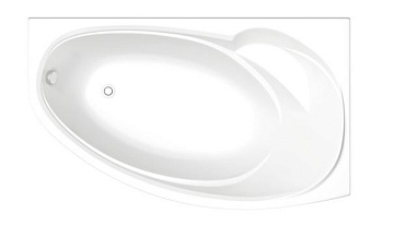 Ванна акриловая BAS ФЛОРИДА 160*90 (ПРАВ) с панелью, каркасом, слив перелив-сифон
