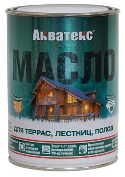 Масло для террас 0,75 л (бесцветный) Акватекс (12шт) (90168)