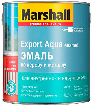 Водная эмаль Export Aqua белый п/матовый 0,5л/ НЕ ЗАКАЗЫВАТЬ 