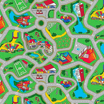 Напольное покрытие 3м  Лунапарк 610