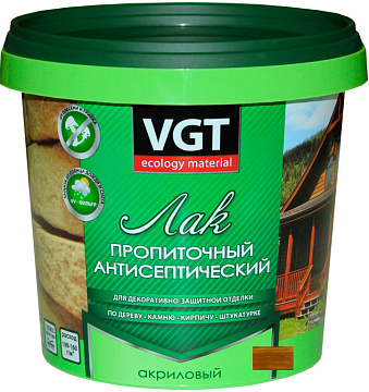 Лак антисептический Палисандр 0,9кг ВГТ