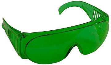 Очки STAYER Standart монолинза с боковой вент.зеленые 11044