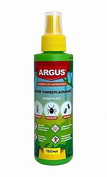 Лосьон-спрей ARGUS от комаров, мошек, клещей 150мл. A-13