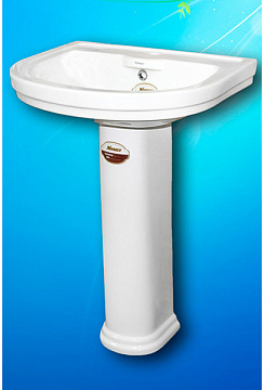 Раковина с пьедесталом МОНАКО VI-3 56см БЕЛЫЙ