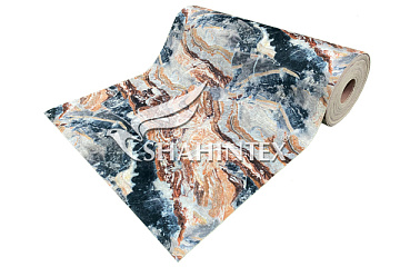 Дорожка 0,78м SHAHINTEX SILK PHOTOPRINT мрамор бежевый