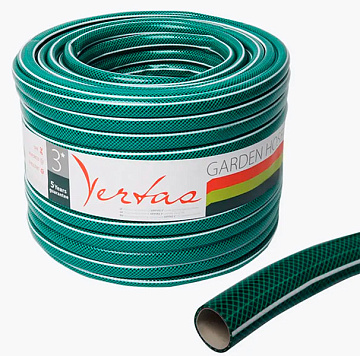 Шланг для полива VERTAS ПВХ армир. трехслойный 3/4" (50м) зеленыый
