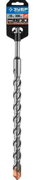 Бур ЗУБР "SDS-plus", спиральS4, 18*300мм