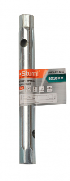 Ключ-трубка торцевой 8х10мм Sturm 1045-22-8x10