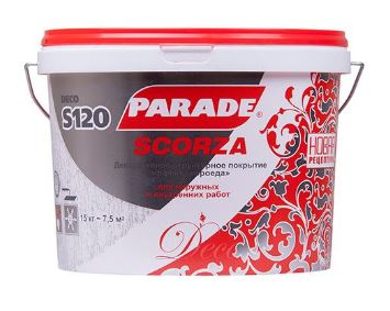 Декор.покрытие с эф.короед Parade S120 Scorza Белый 15кг
