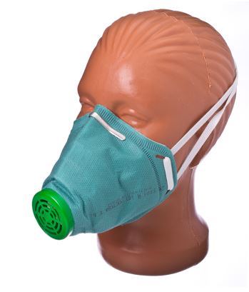 Респиратор У-2К, нетканый материал, зеленый 686-013