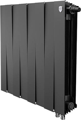 Радиатор биметаллический Royal Thermo "PIANOFORTE" Noir Sable (Черный)  500/100/8